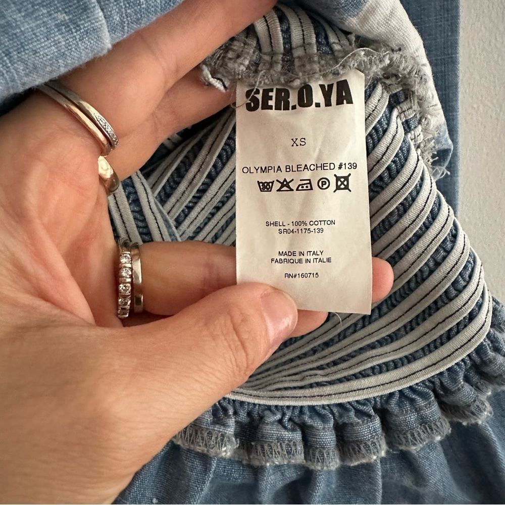 SER.O.YA Monica Dress Olympia Bleached - Picture 8 of 10